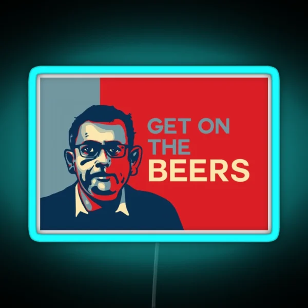 Dan Andrews Get On The Beers Led RGB Neon Sign