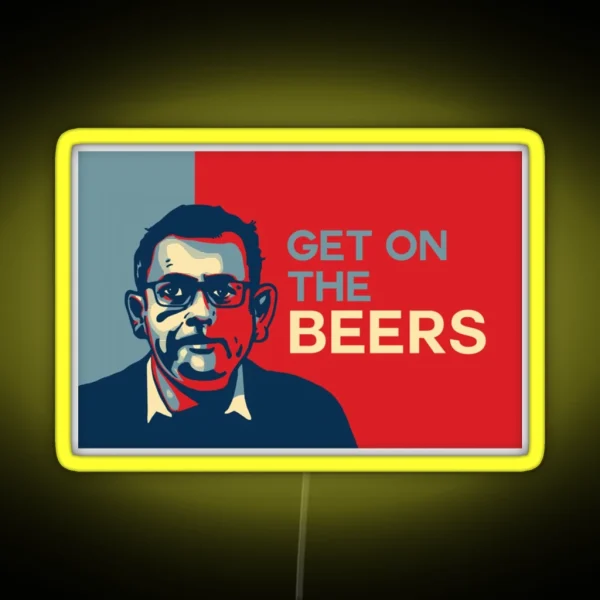 Dan Andrews Get On The Beers Led RGB Neon Sign