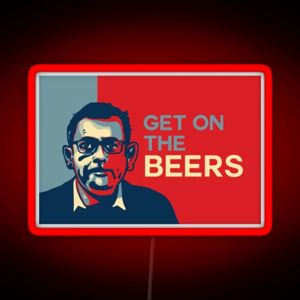 Dan Andrews Get On The Beers RGB Neon Sign