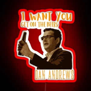 Dan Andrews I Want You RGB Neon Sign