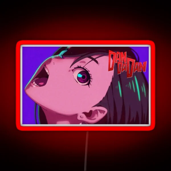 Dan Da Dan Momo Merch RGB Neon Sign