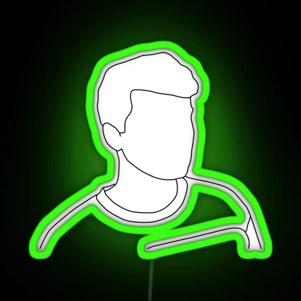 Dan Dan Howell Line Art RGB Neon Sign