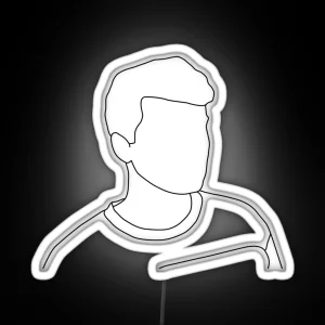 Dan Dan Howell Line Art RGB Neon Sign