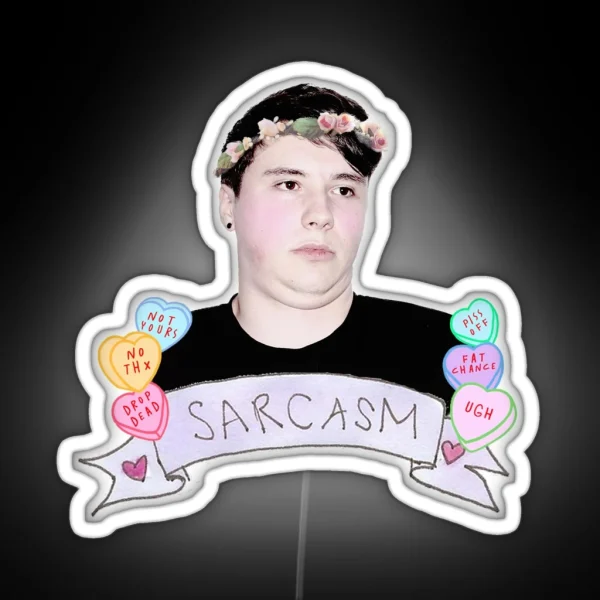 Dan Howell Candy Hearts RGB Neon Sign