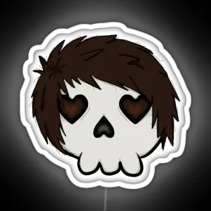 Dan Howell Emo Skull Led RGB Neon Sign