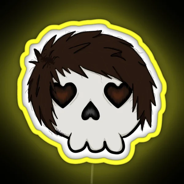 Dan Howell Emo Skull Led RGB Neon Sign