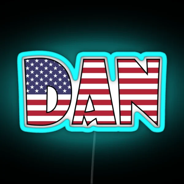 Dan USA RGB Neon Sign