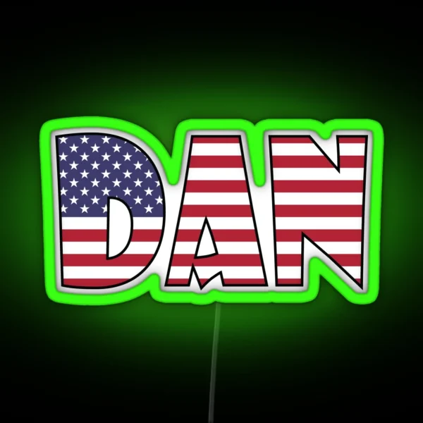 Dan USA RGB Neon Sign