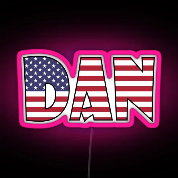 Dan USA RGB Neon Sign