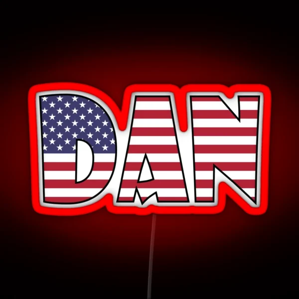 Dan USA RGB Neon Sign