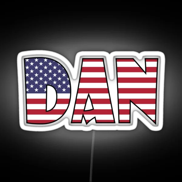 Dan USA RGB Neon Sign