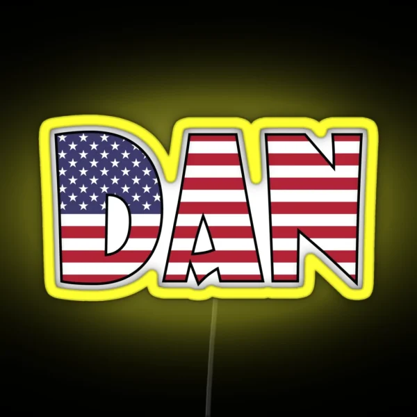 Dan USA RGB Neon Sign