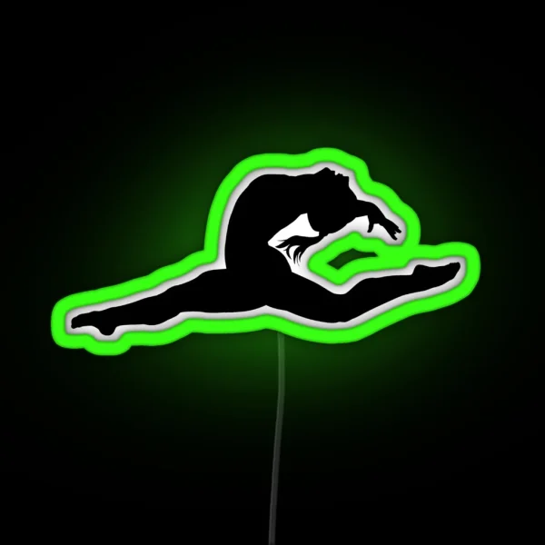 Dance Gymnastics Graphic RGB Neon Sign