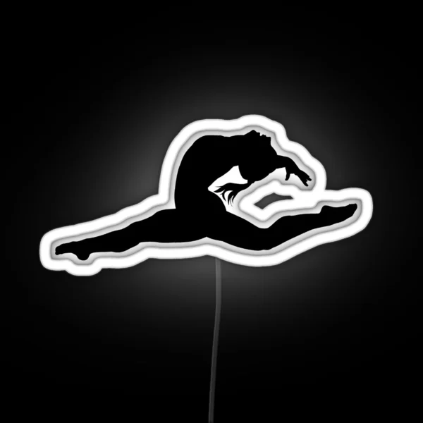 Dance Gymnastics Graphic RGB Neon Sign