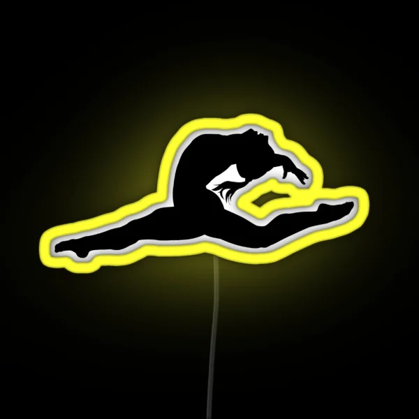 Dance Gymnastics Graphic RGB Neon Sign