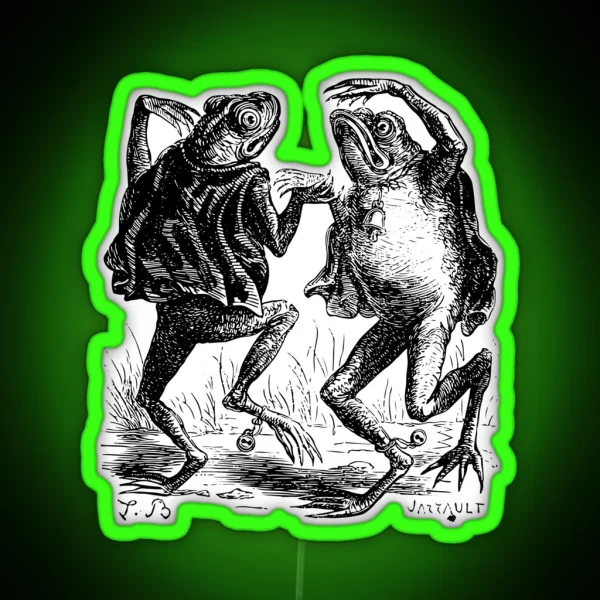 Dancing Frogs RGB Neon Sign