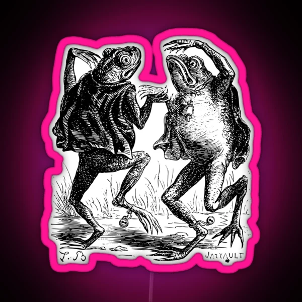 Dancing Frogs RGB Neon Sign