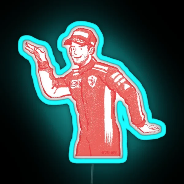 Dancing Sebastian Vettel RGB Neon Sign