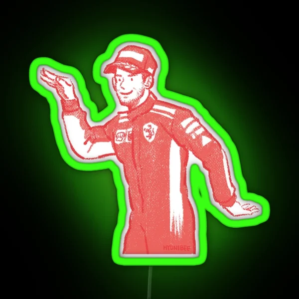 Dancing Sebastian Vettel RGB Neon Sign