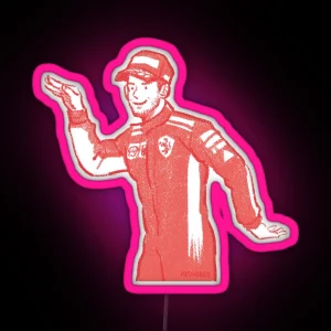 Dancing Sebastian Vettel RGB Neon Sign