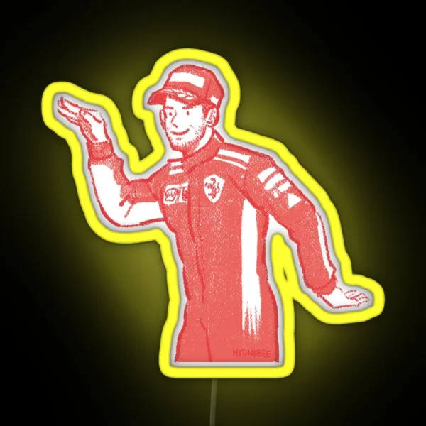 Dancing Sebastian Vettel RGB Neon Sign