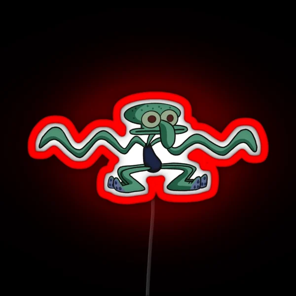 Dancing Squidward RGB Neon Sign