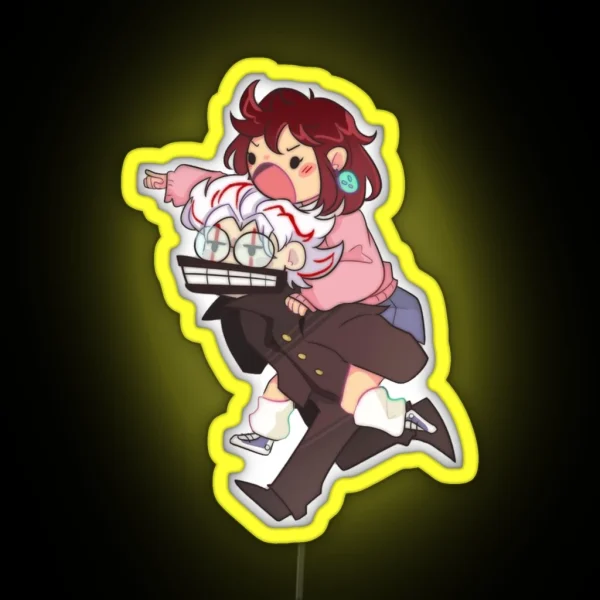 Dandadan Cuter Couple RGB Neon Sign