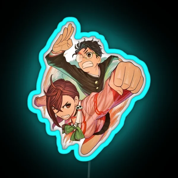 Dandadan Okarun Momo RGB Neon Sign