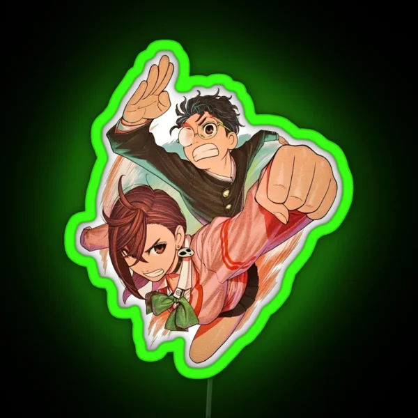 Dandadan Okarun Momo RGB Neon Sign
