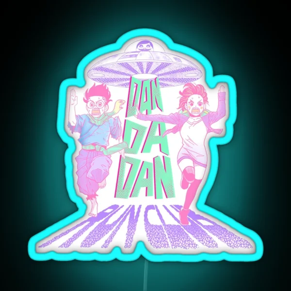 Dandadan Run Club Pastels RGB Neon Sign