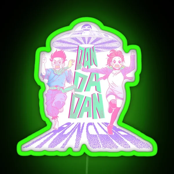Dandadan Run Club Pastels RGB Neon Sign