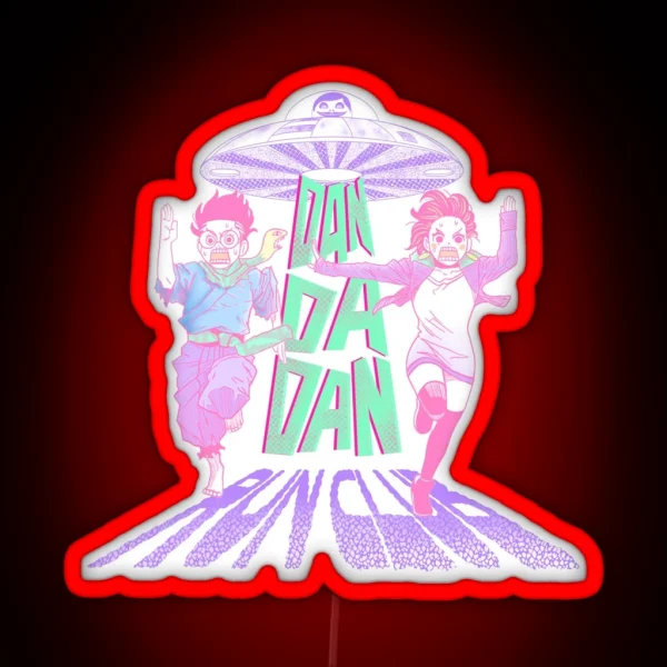 Dandadan Run Club Pastels RGB Neon Sign