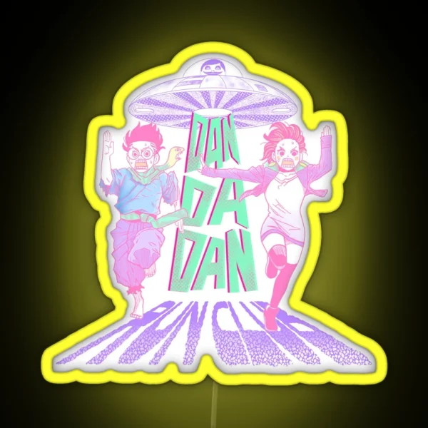 Dandadan Run Club Pastels RGB Neon Sign
