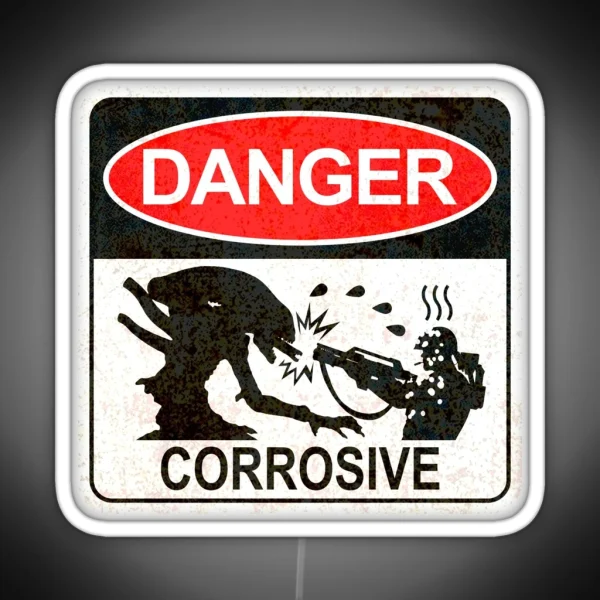 Danger Corrosive RGB Neon Sign