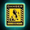 DANGER Driver Is Insane RGB Neon Sign - Image 3