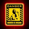 DANGER Driver Is Insane RGB Neon Sign - Image 2