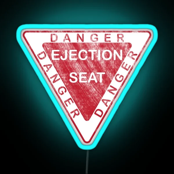 Danger Ejection Seat Led RGB Neon Sign