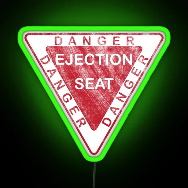 Danger Ejection Seat Led RGB Neon Sign