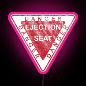 Danger Ejection Seat Led RGB Neon Sign