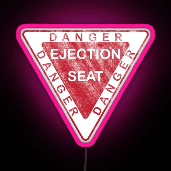 Danger Ejection Seat Led RGB Neon Sign