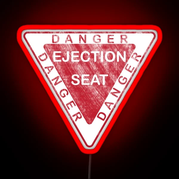 Danger Ejection Seat Led RGB Neon Sign