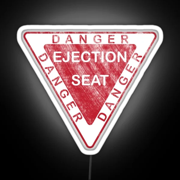 Danger Ejection Seat Led RGB Neon Sign