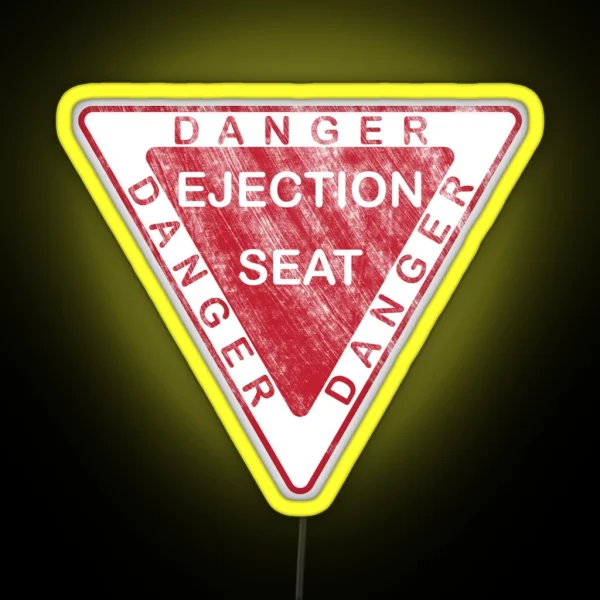 Danger Ejection Seat Led RGB Neon Sign