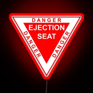 DANGER Ejection Seat RGB Neon Sign