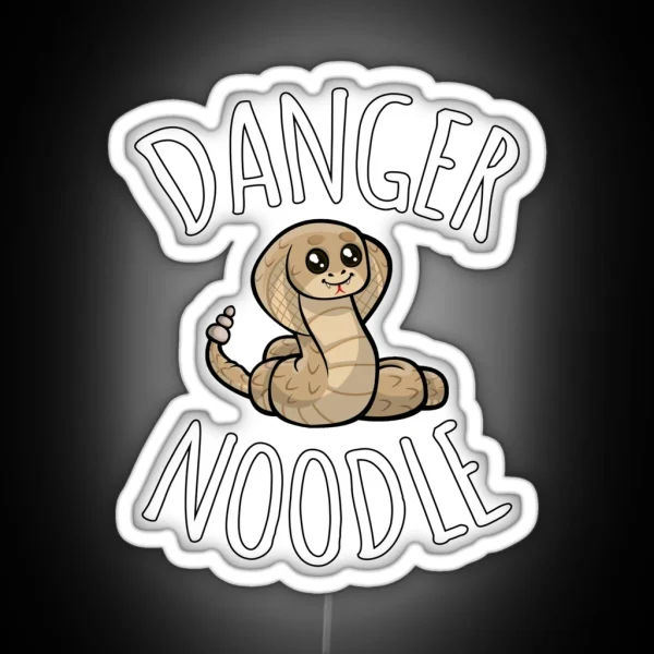 Danger Noodle Cute Snake RGB Neon Sign