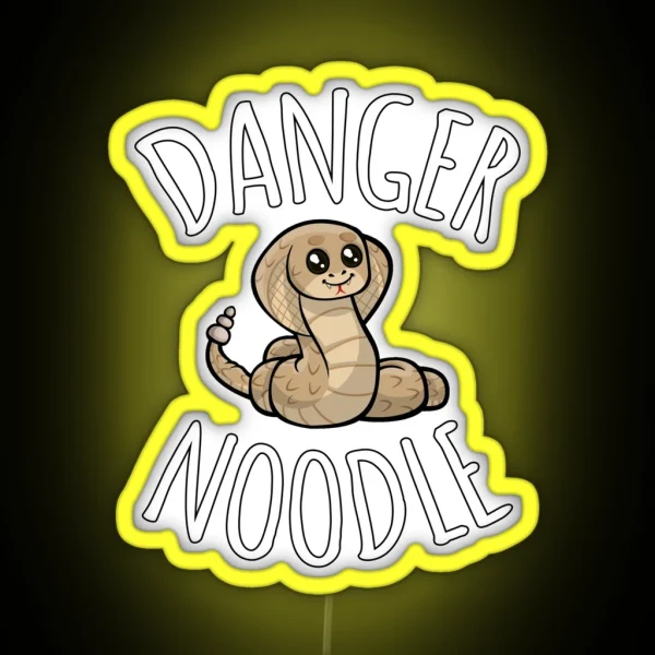 Danger Noodle Cute Snake RGB Neon Sign