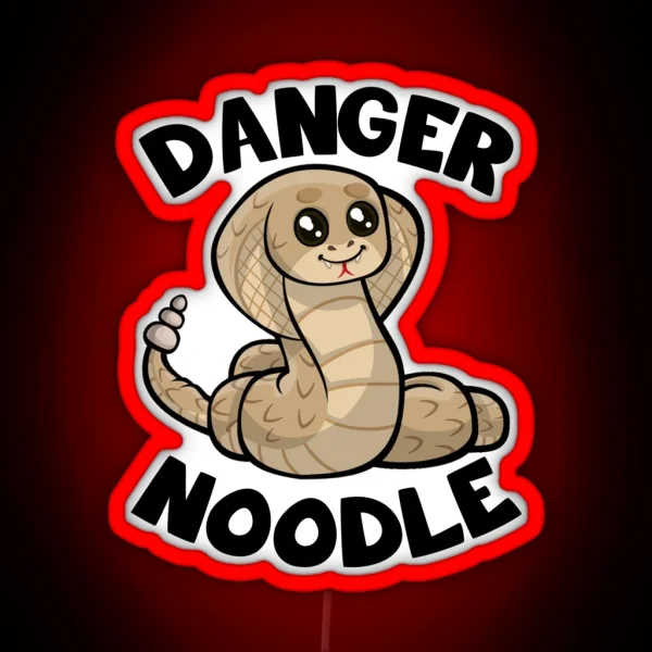 Danger Noodle Cute Snake RGB Neon Sign