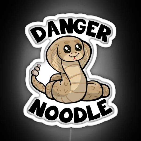 Danger Noodle Cute Snake RGB Neon Sign