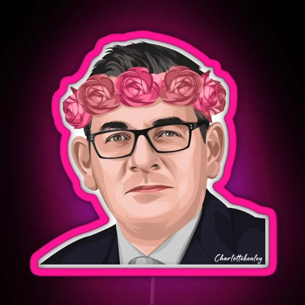 Daniel Andrews Flower Crown RGB Neon Sign