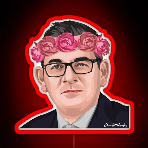 Daniel Andrews Flower Crown RGB Neon Sign